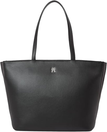 Tommy Hilfiger Women's Tote Bag Essential Tote Medium, Black, One Size on Sale